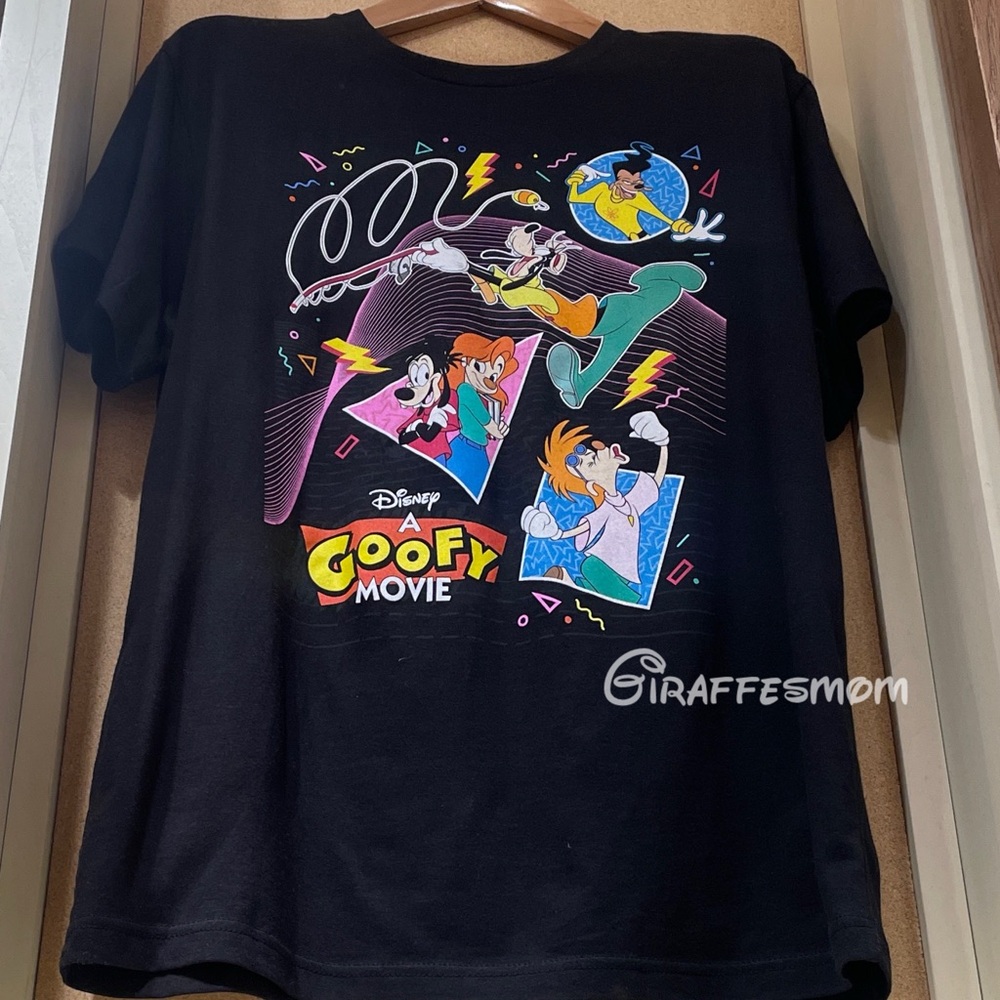 Disney "A Goofy Movie" Black Graphic Tee NEW